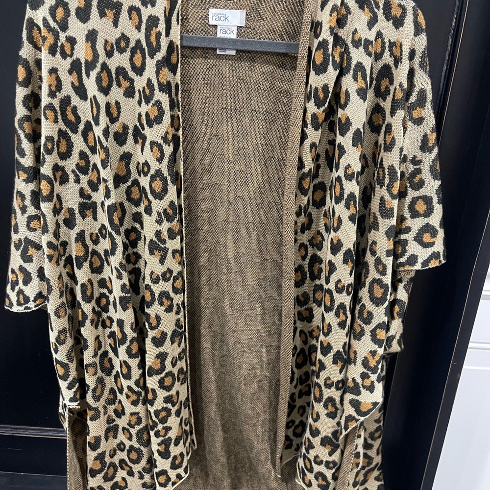 Leopard Print Open Front Wrap - image 1